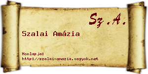 Szalai Amázia névjegykártya